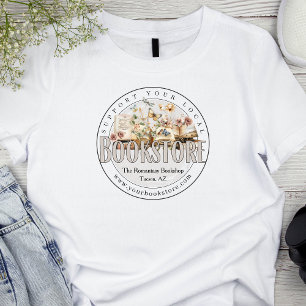 Ondersteun uw lokale boekwinkel Aangepaste Romance T-shirt