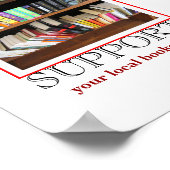 Ondersteun uw lokale boekwinkel poster (Hoek)