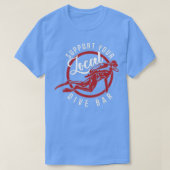 Ondersteun uw lokale duik baarek funny Dive Bar T-shirt (Design voorkant)