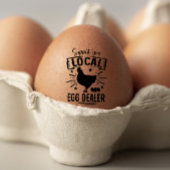 Ondersteun uw lokale eierhandelaar Chicken Rubberstempel