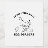 Ondersteun uw lokale Eiwitdealers Wijn Etiket (Enkel label)