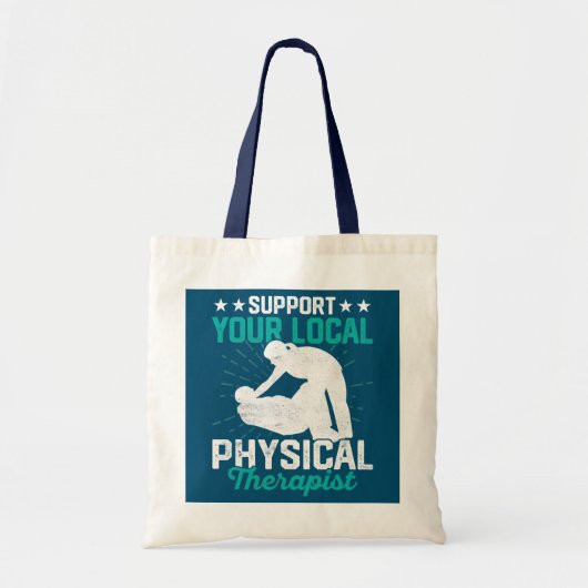 Ondersteun uw lokale fysieke therapie tote bag (Voorkant)