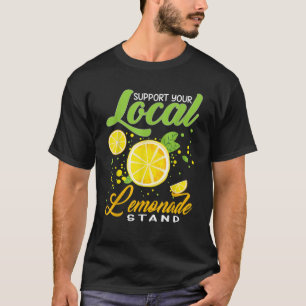 Ondersteun uw lokale limonade stand crew zomer Kin T-shirt