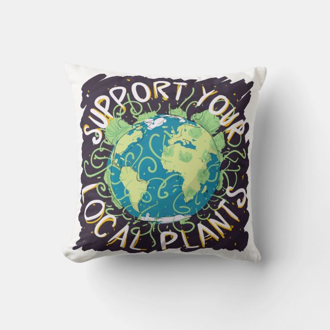 Ondersteun uw lokale Planten Kussen (Voorkant)
