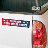 Ondersteun uw lokale politie bumpersticker (Op Truck)