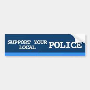 Ondersteun uw lokale politie bumpersticker