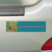 Ondersteun Vosdommersticker met vossenbumper Bumpersticker (Op auto)