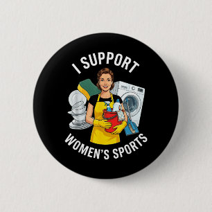 Ondersteun Vrouwensport Draagbaar Volwassenen Humo Ronde Button 5,7 Cm