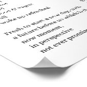 Ondersteund door het leven zelf liefde aanmoedigin poster (Hoek)