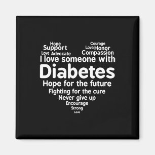 Ondersteunde maand voor diabetesbewustzijn magneet