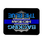 Ondersteunen van de Blue Michigan Magnet Magneet (Horizontaal)