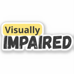 Ondersteunen van visueel beperkt bewustzijn sticker