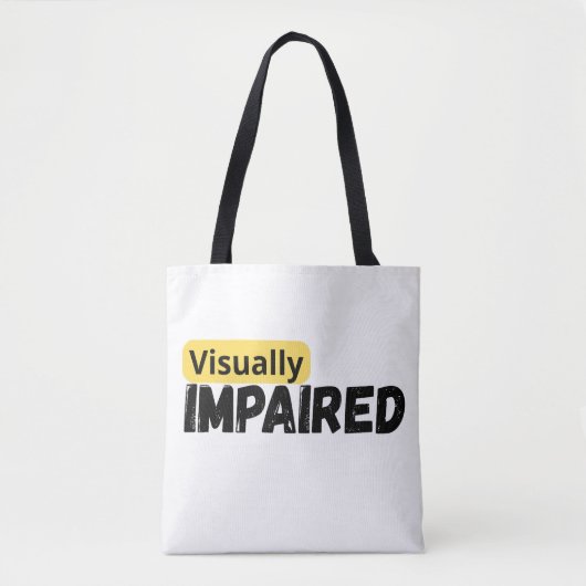 Ondersteunen van visueel beperkt bewustzijn tote bag (Voorkant)