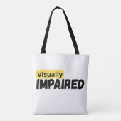 Ondersteunen van visueel beperkt bewustzijn tote bag (Achterkant)