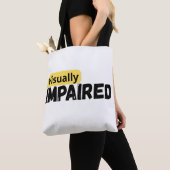 Ondersteunen van visueel beperkt bewustzijn tote bag (Dichtbij)