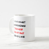 ondersteunend docent, geweldig koffiemok (Voorkant links)