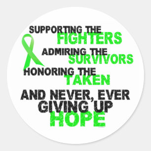 Ondersteunende Admiring Honoring 3 LYMFOOM Ronde Sticker