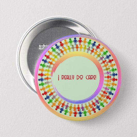 Ondersteunende Artsy Fun-campagne - Ronde Button 7,6 Cm (Voorkant /achterkant)