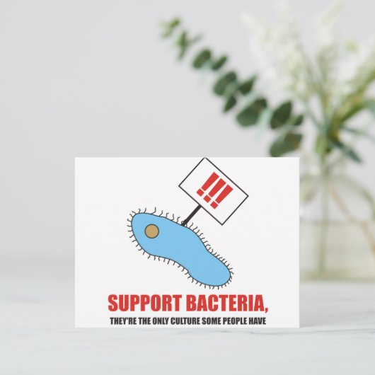 Ondersteunende bacteriën briefkaart (Staand voorkant)