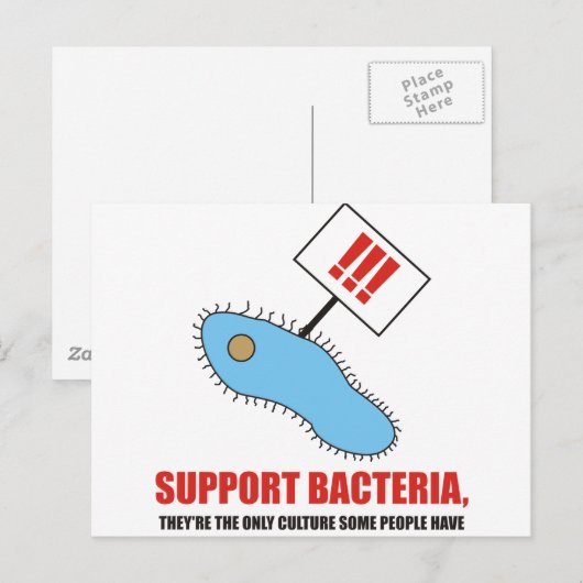 Ondersteunende bacteriën briefkaart (Voorkant / Achterkant)