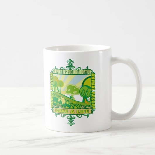 Ondersteunende dieren koffiemok (Rechts)