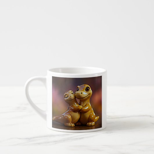 Ondersteunende Dino Comfort Scene Espresso Kop (Links)