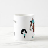 Ondersteunende en bemoedigende uitdrukking koffiemok (Center)