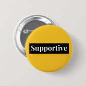 Ondersteunende energie badge ronde button 5,7 cm (Voorkant /achterkant)