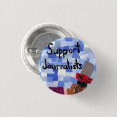 Ondersteunende journalisten ronde button 3,2 cm (Voorkant /achterkant)