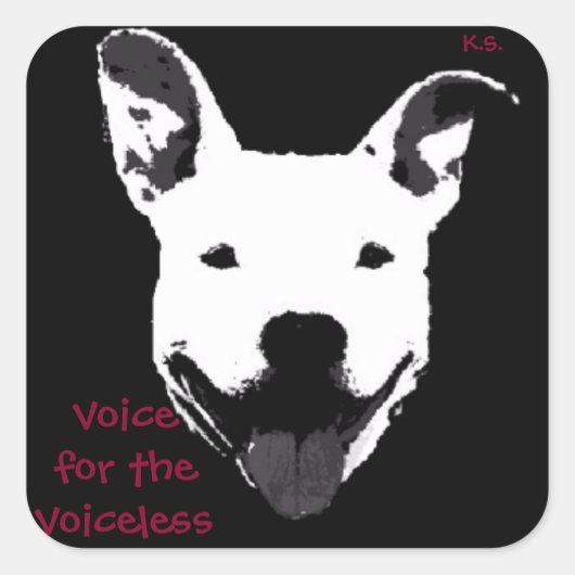Ondersteunende Pit Bulls Stickers (Voorkant)