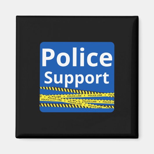 Ondersteunende politie magneet (Voorkant)