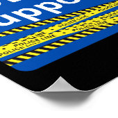 Ondersteunende politie poster (Hoek)