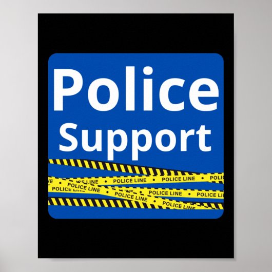 Ondersteunende politie poster (Voorkant)