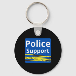 Ondersteunende politie sleutelhanger