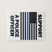 Ondersteunende politieagenten legpuzzel (Horizontaal)