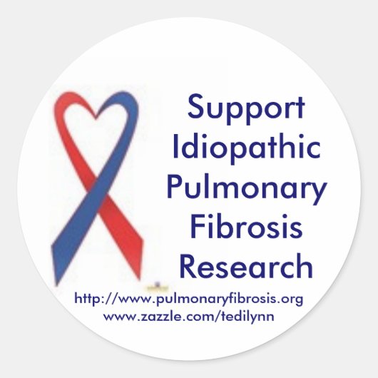 Ondersteunende pulmonale fibrose Sticker (Voorkant)