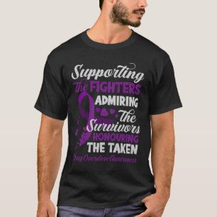 Ondersteunende strijders die de overdosis van een t-shirt