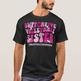 Ondersteunende Volleybal Zus Volleybal Speler's T-shirt