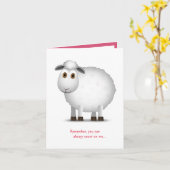 Ondersteuning / Aanmoediging / Vriendschap Kaart (Gele Bloem)