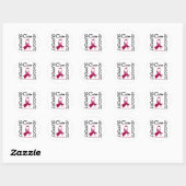 Ondersteuning Advocate genezing keelkanker Ronde Sticker (Vel)