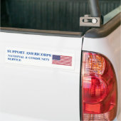 ONDERSTEUNING AMERICORPS-BUMPERSTICKER BUMPERSTICKER (Op Truck)