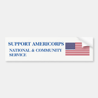 ONDERSTEUNING AMERICORPS-BUMPERSTICKER BUMPERSTICKER