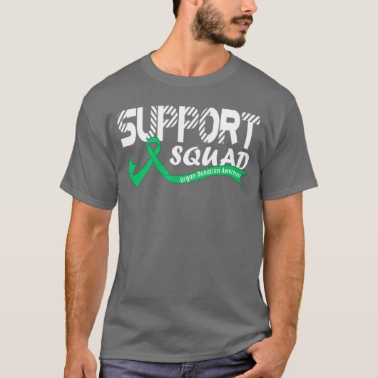 Ondersteuning Awareness Squad I Transplant Overlev T-shirt (Voorkant)