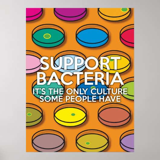 ONDERSTEUNING BACTERIA Science Poster (Voorkant)
