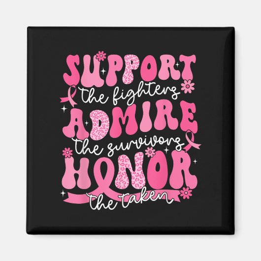 Ondersteuning Bewonder Honor Breast Cancer Awarene Magneet (Voorkant)