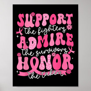 Ondersteuning Bewonder Honor Breast Cancer Awarene Poster