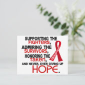 Ondersteuning bewonderen eren 3.2 Bloedkanker Briefkaart (Staand voorkant)