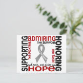 Ondersteuning Bewondering Het eren Van 9 Hersentum Briefkaart (Staand voorkant)