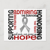 Ondersteuning Bewondering Het eren Van 9 Hersentum Briefkaart (Voorkant)