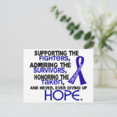 Ondersteuning Bewondering Honoring 3.2 Colon Cance Briefkaart (Staand voorkant)